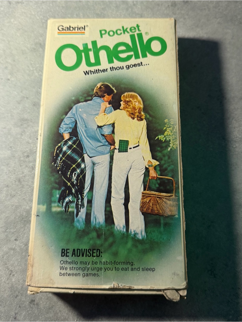 Vintage 1977 GABRIEL Pocket Othello Board Game - 100% COMPLETE - GOOD SHAPE - Picture 3 of 5